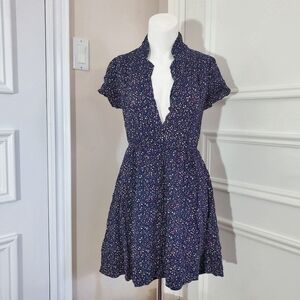 MONTEAU Los Angeles- Vintage Style Button Down Collar Dress